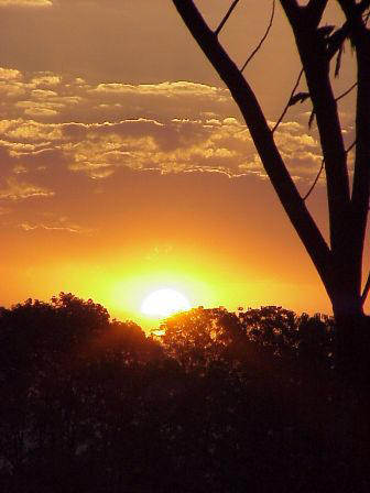 Sunset from Vovovo Cottage: Nyanza Farm